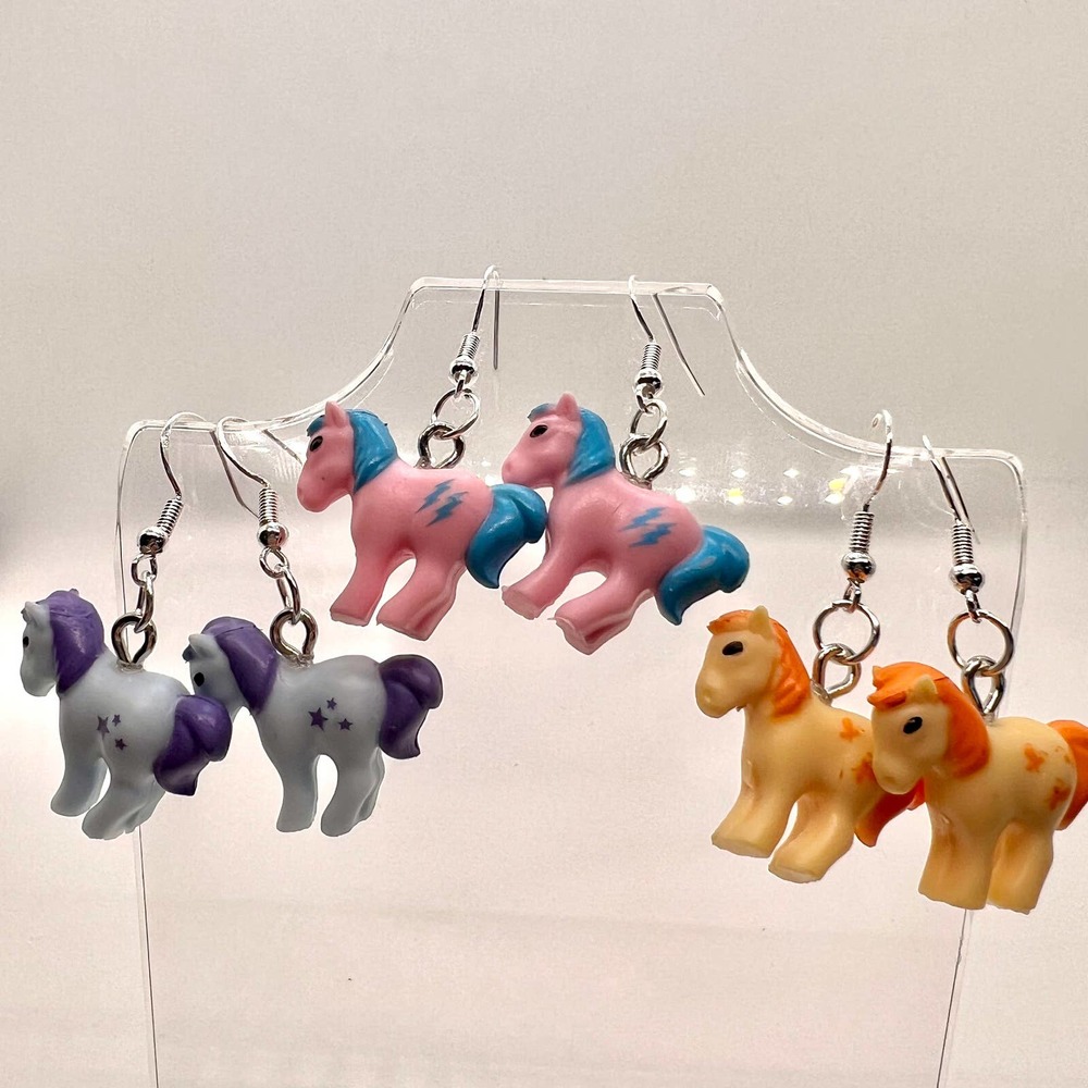 My Little Pony Earrings - Horse Earrings - 90s Y2K Earrings - Retro Toy Earrings
